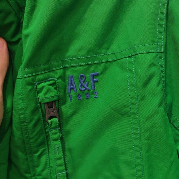 Abercrombie & Fitch Vibrant Green Jacket - Picture 4 of 8